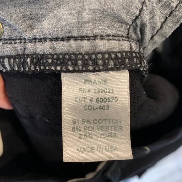 Frame Denim Le Skinny de Jeanne Low Rise Black Jeans Women's Size 24 - Picture 10 of 10